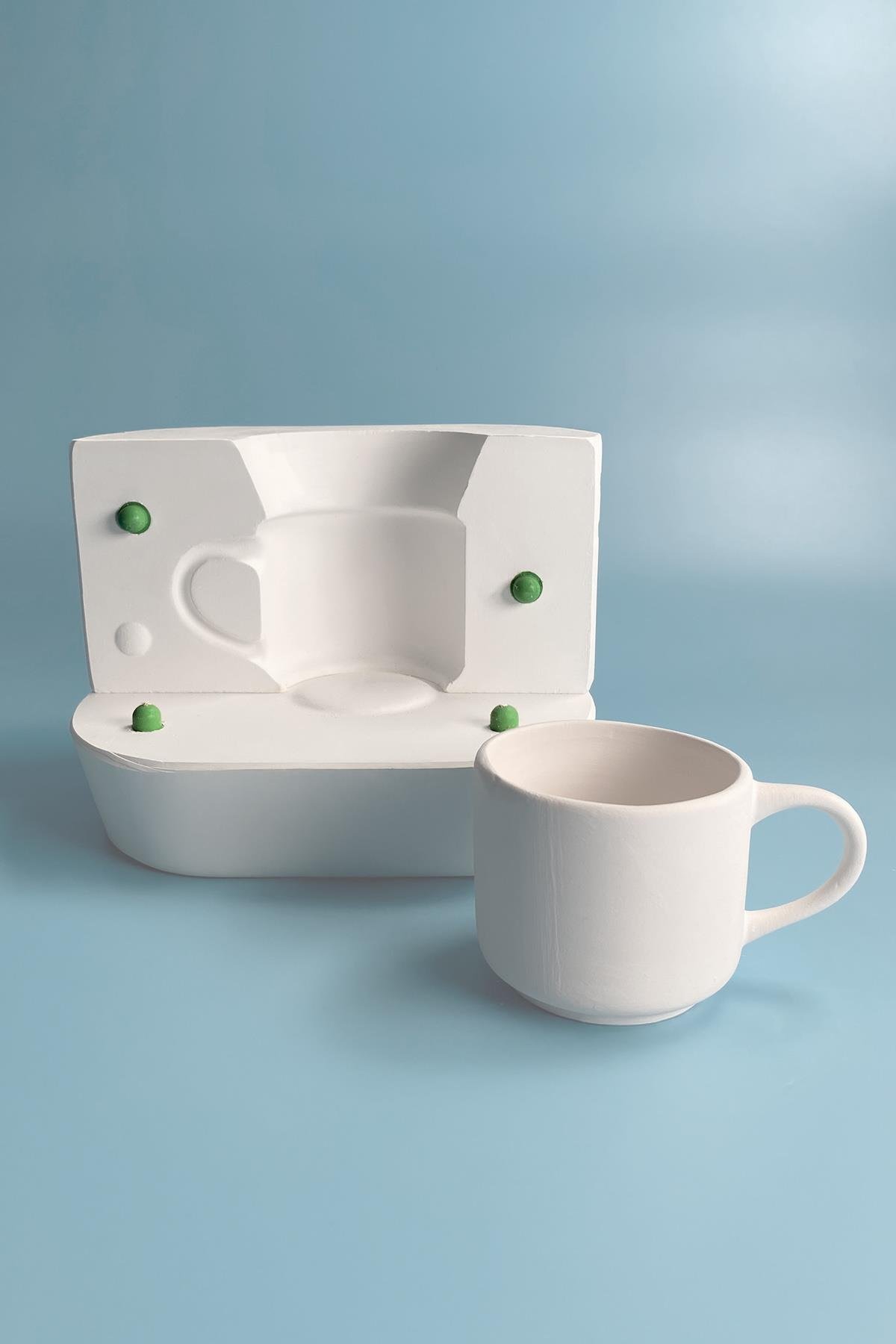 Lina Mug With Handle Plaster Mold