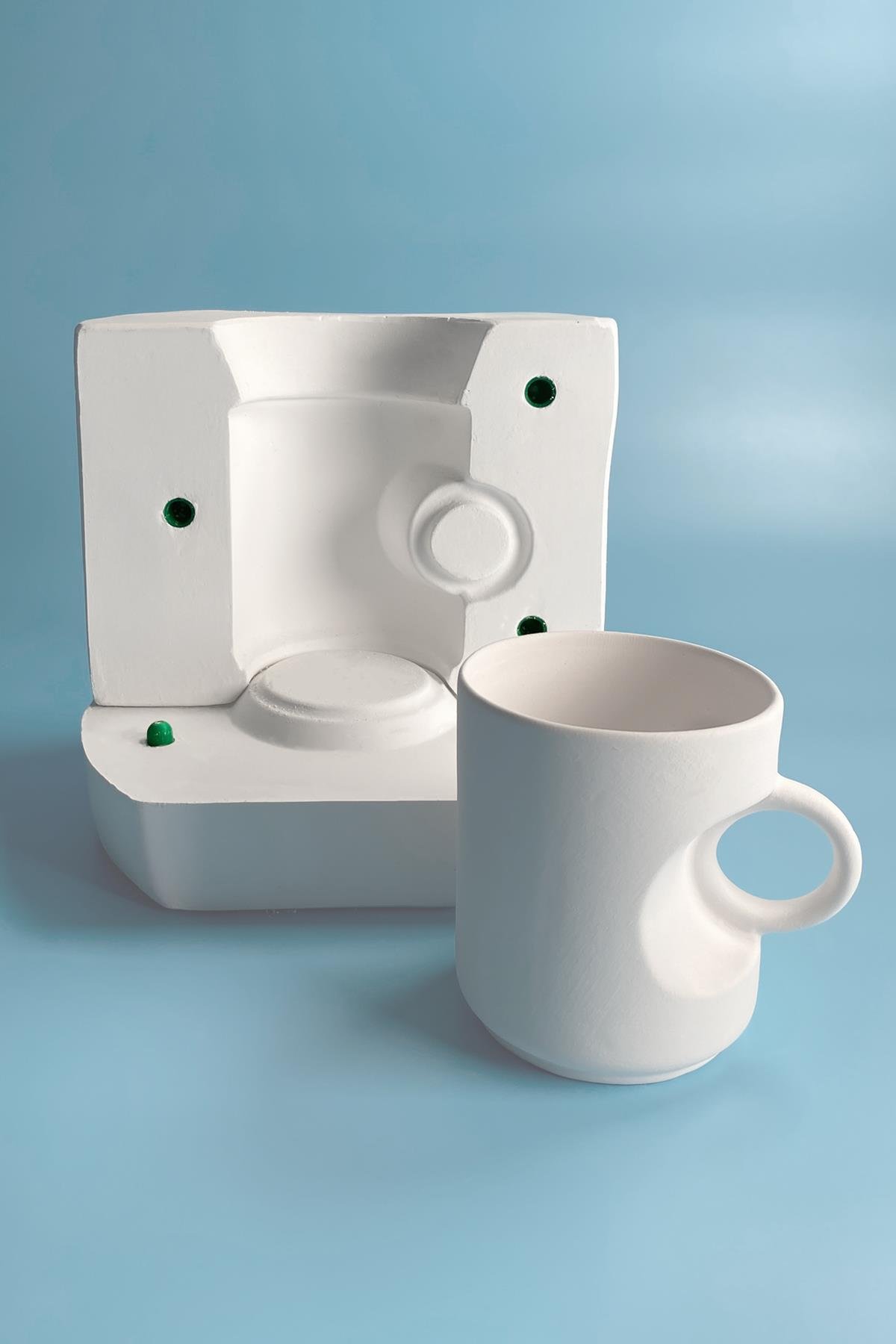 Happy Mug Plaster Mold
