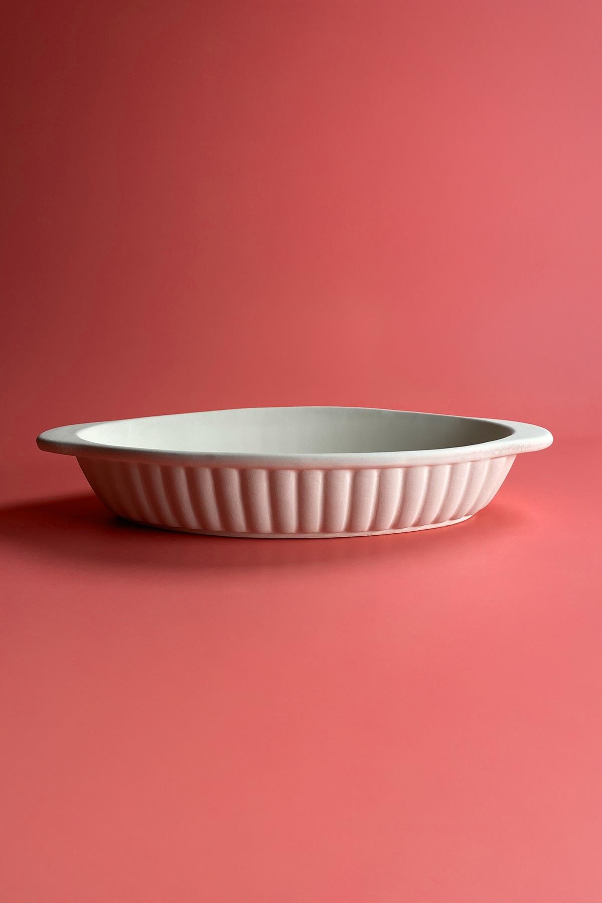 Oval Fırın Kabı - Seramik Bisküvi