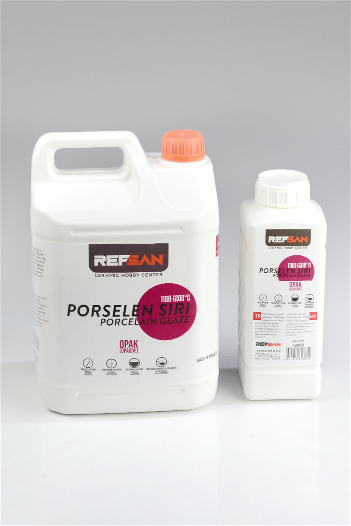 Фарфоровая глазурь непрозрачная готовая (жидкая) Асст. 1180 °C