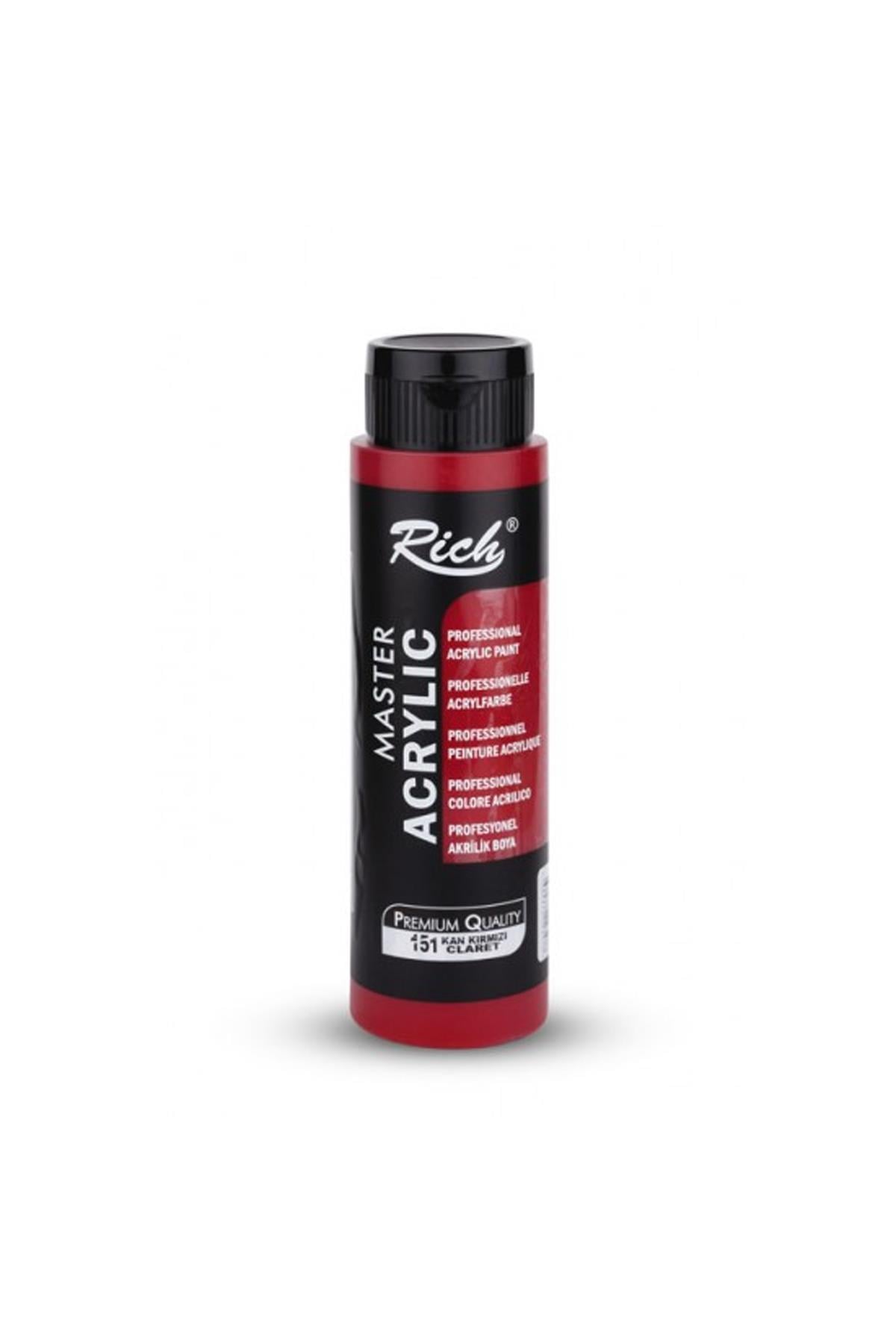 Rich Master Akrilik Boya - 02347 Kan Kırmızı 500 ml