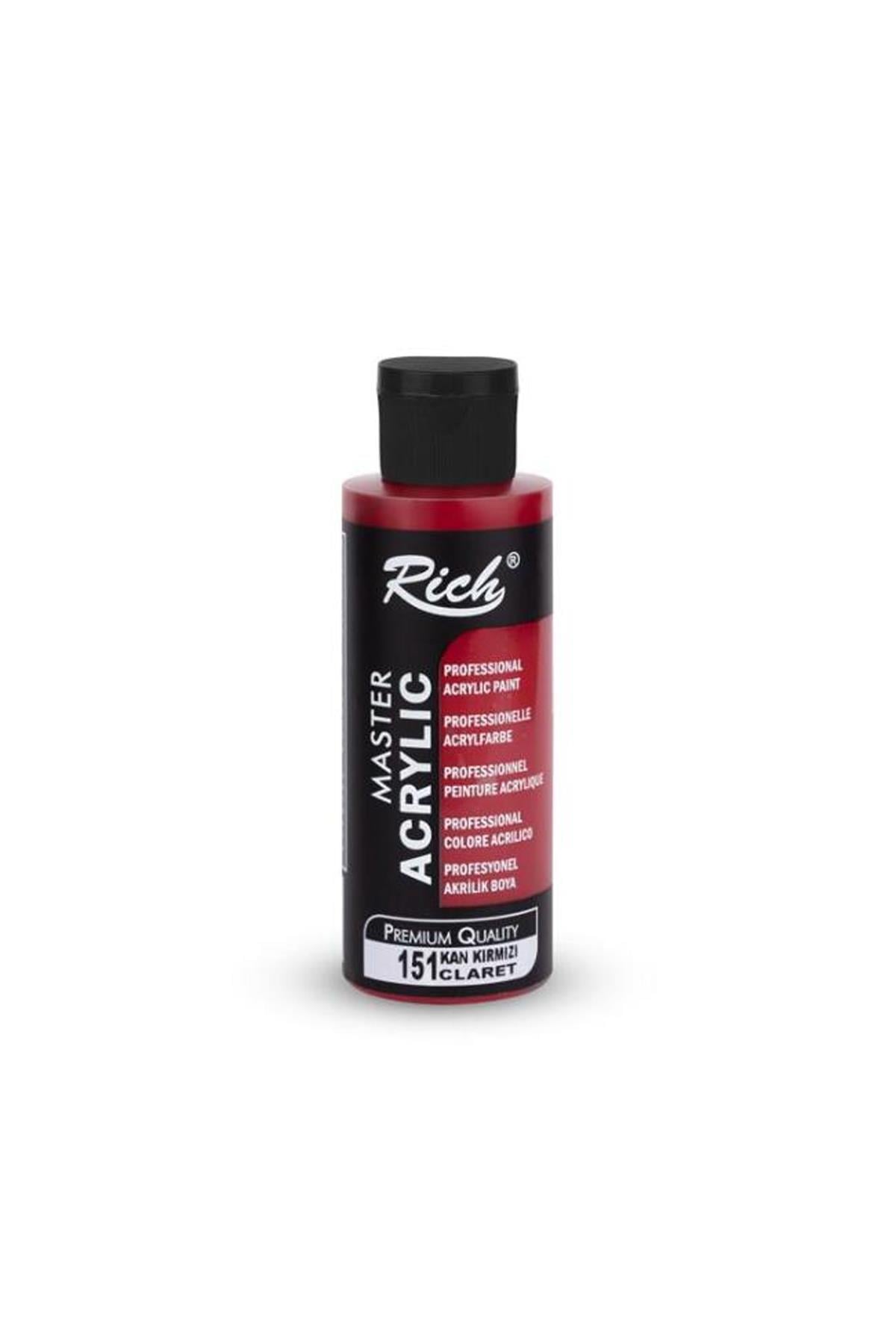 Rich Master Akrilik Boya - 151 Kan Kırmızı 120 ml