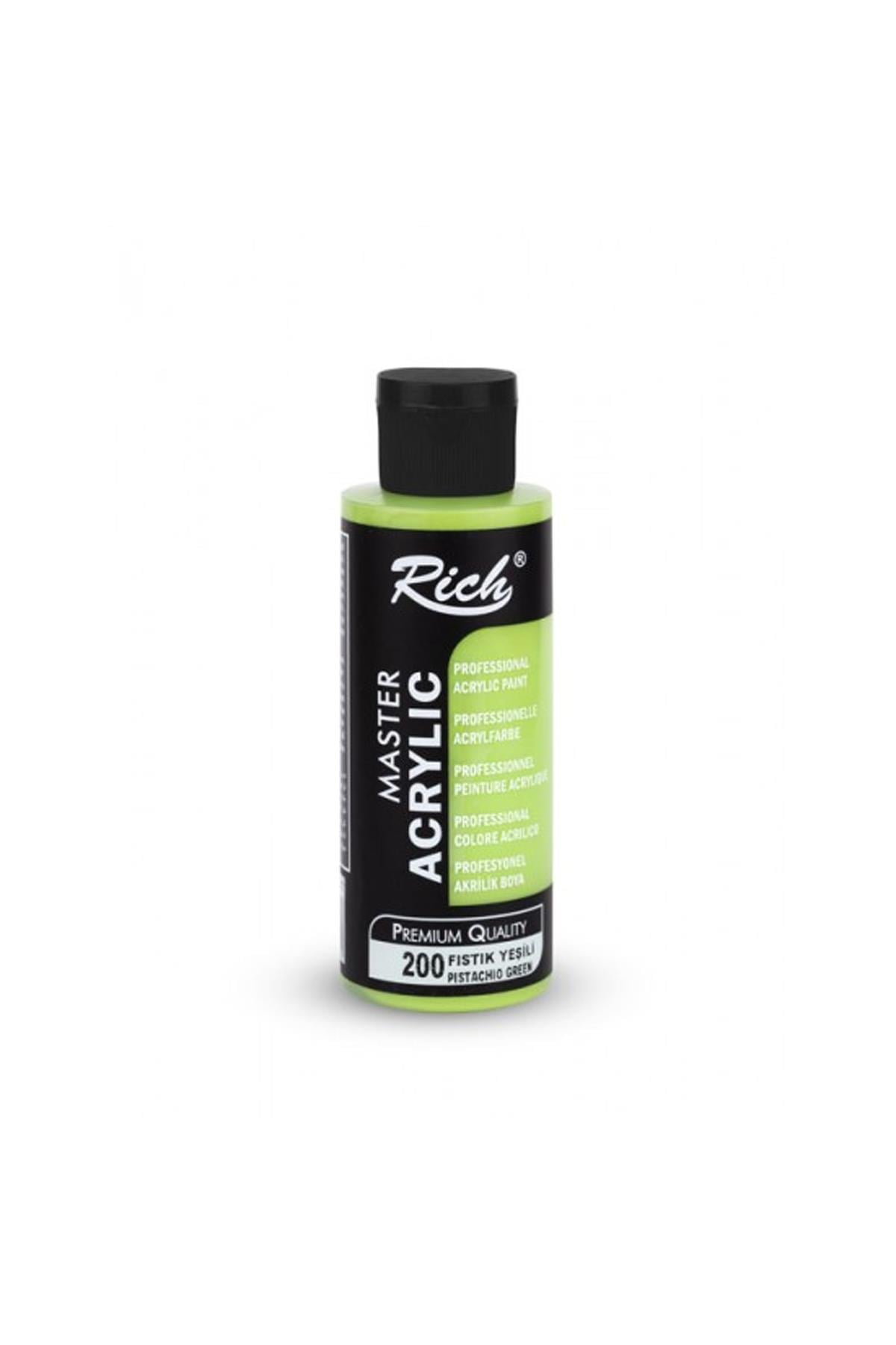 Rich Master Akrilik Boya - 200 Fıstık Yeşili 120 ml