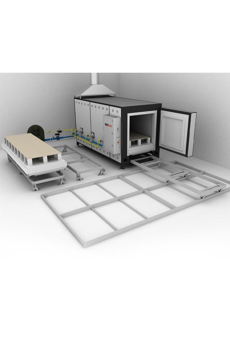 RS2A3.000 GAS KILN WITH TROLLEY