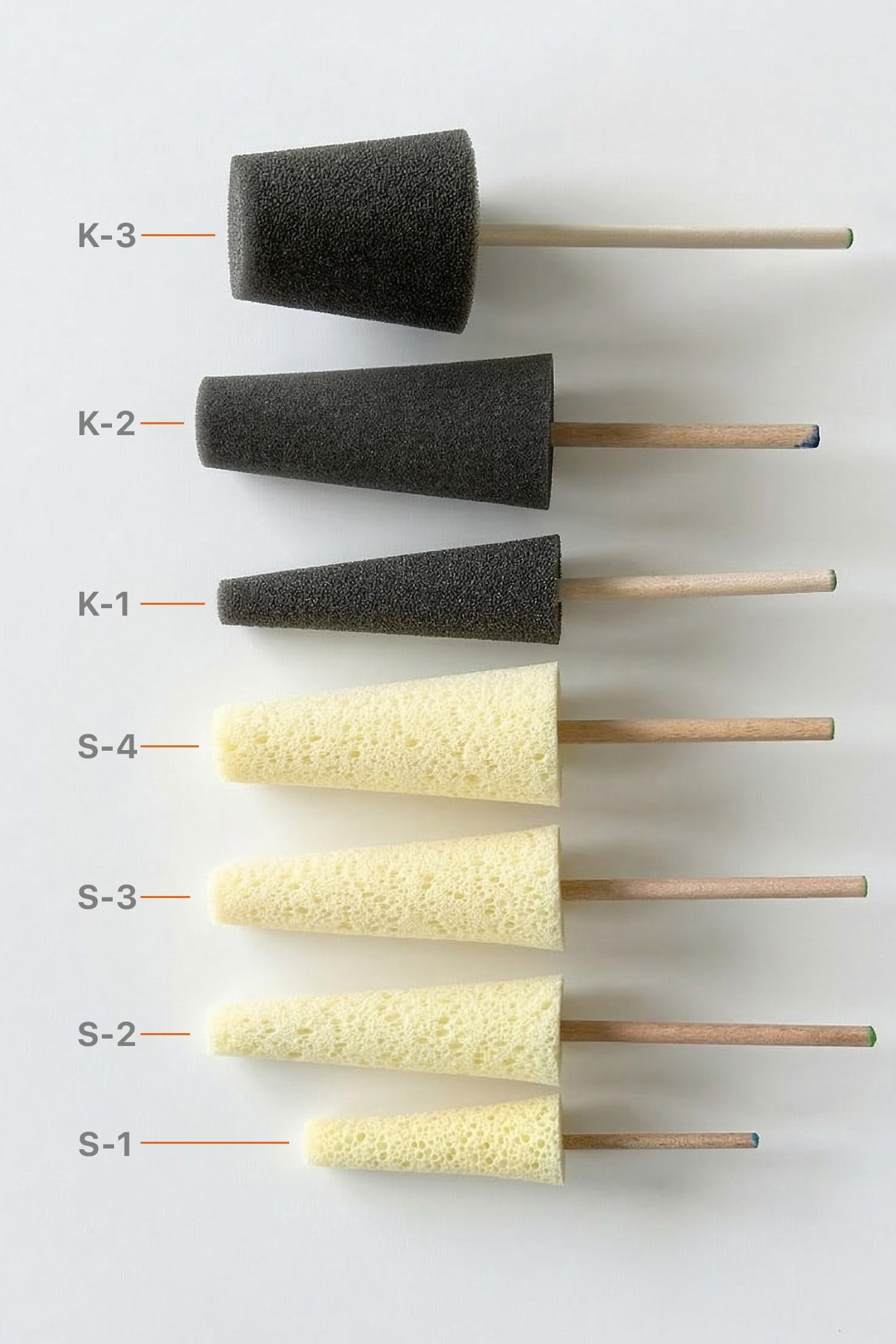 Tapered Retouching Sponge With Handle