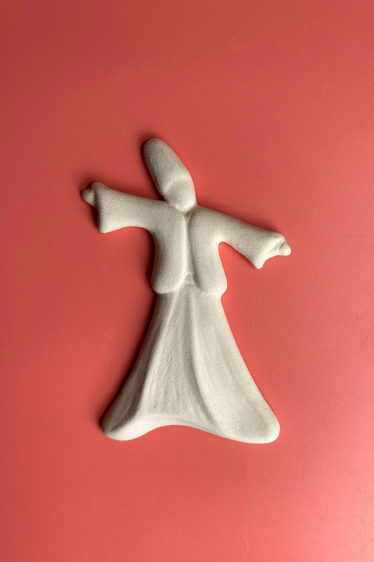 Semazen Plaque Ceramic Bisque