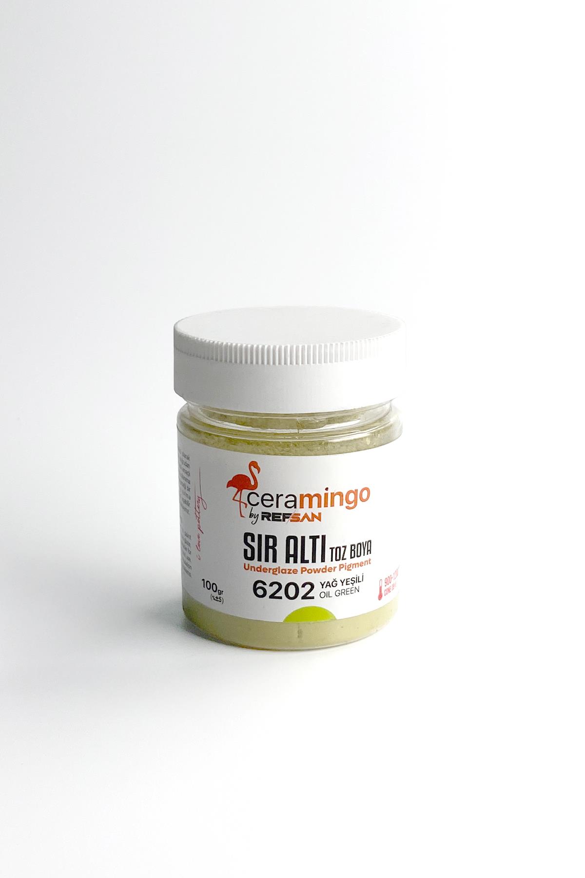 Подглазурный порошковый краситель 6202 Масляный зеленый