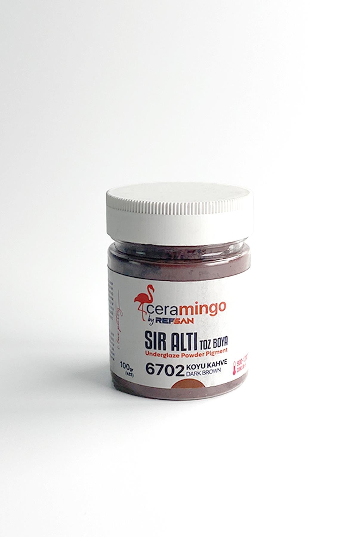 Underglaze Powder Dye 6702 Dark Brown