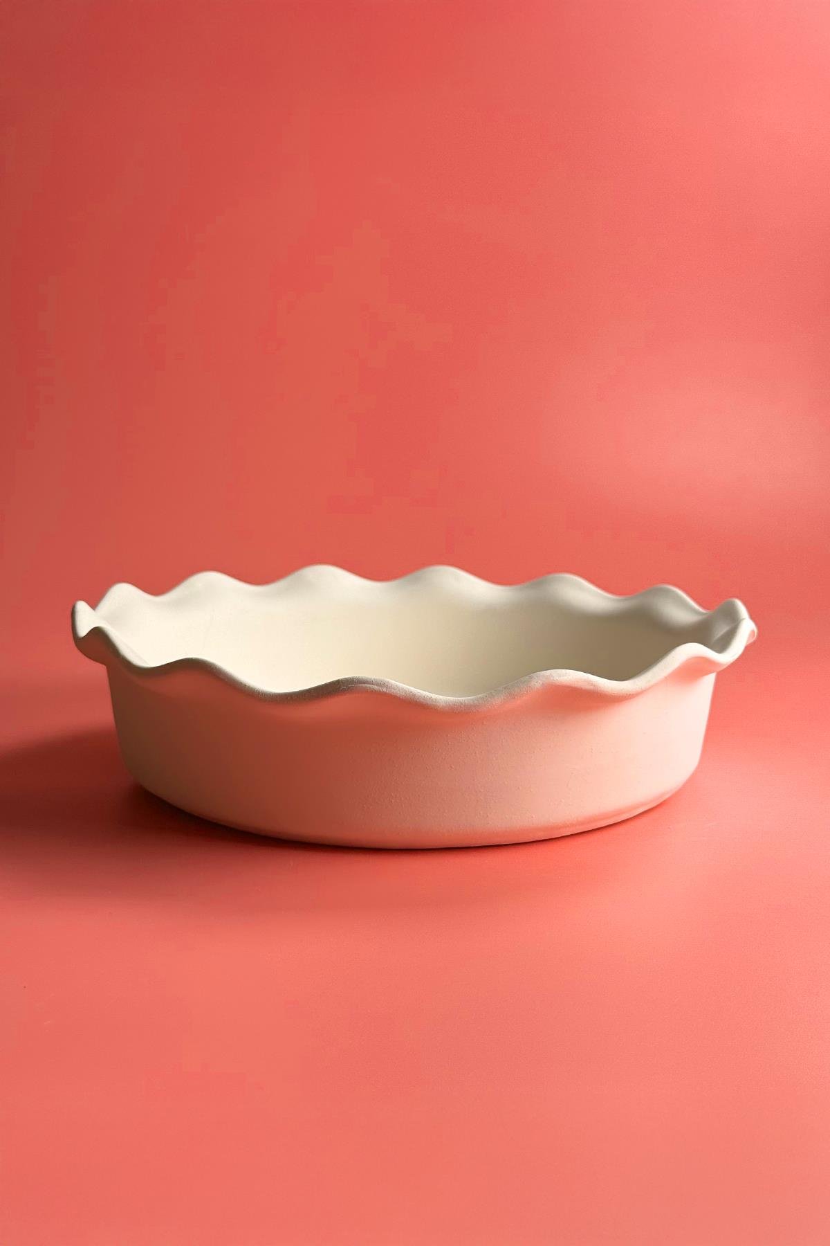 Tart Fırın Kabı Seramik Bisküvi