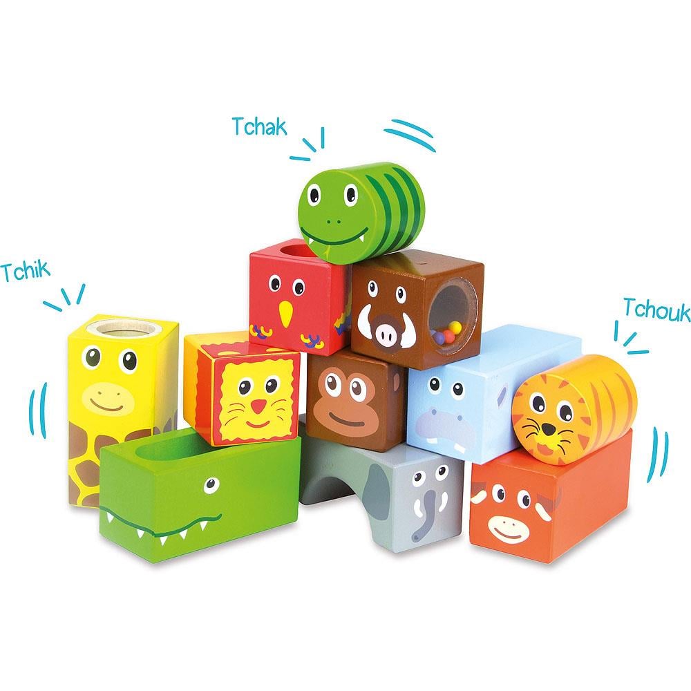 Vilac - Savanna Musical Blocks - Hayvanlar Müzikli Bloklar Ahşap Oyuncaklar