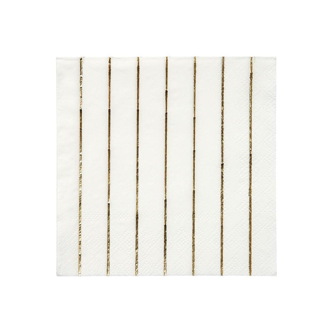 Meri Meri - Gold Stripe Napkins - Altın Çizgili Peçete - S