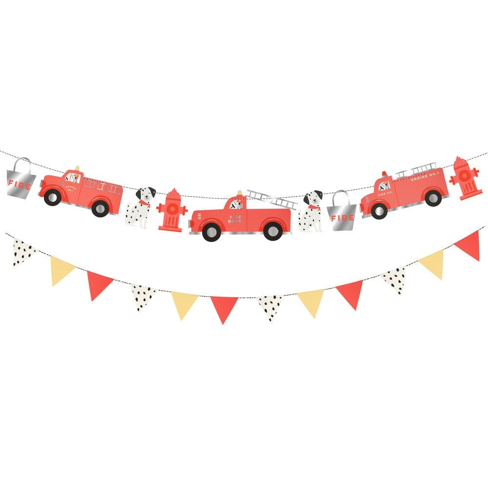 Meri Meri - Fire Truck Garland - İtfaiye Asılan Süs Asılan Süsler