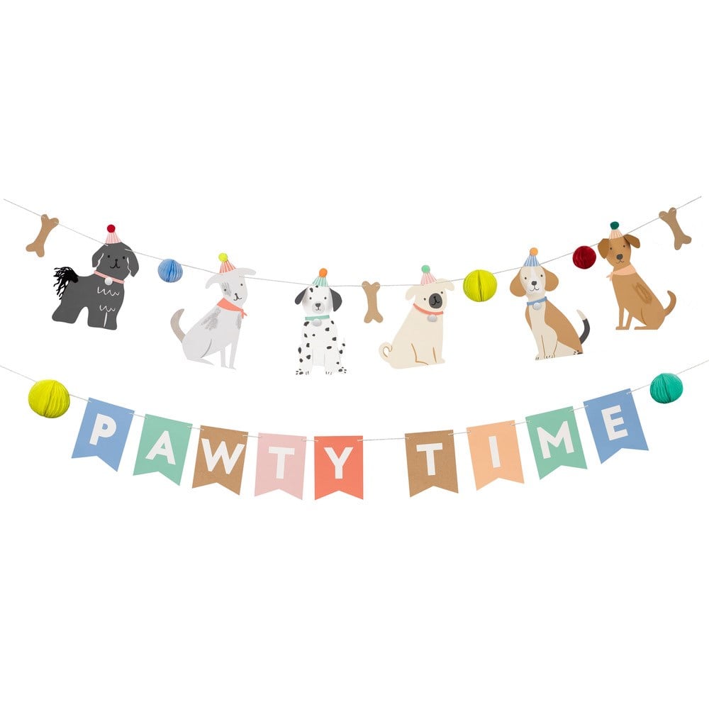 Meri Meri - Puppy Party Garland - Yavru Köpek Parti Asılan Süs Asılan Süsler