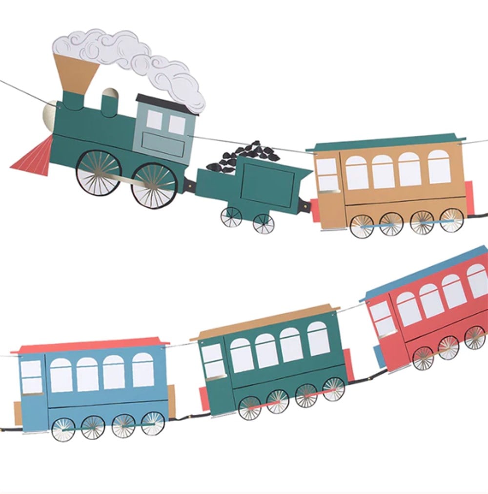 Meri Meri - Train Garland - Tren Asılan Süs Asılan Süsler