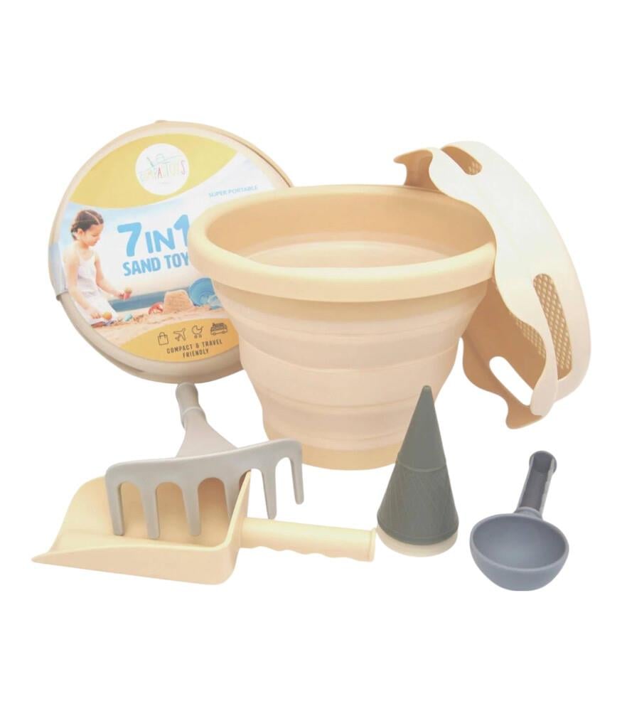 compacToyscompacToys - 7in1 Plaj Kovası Seti - Bej99810201