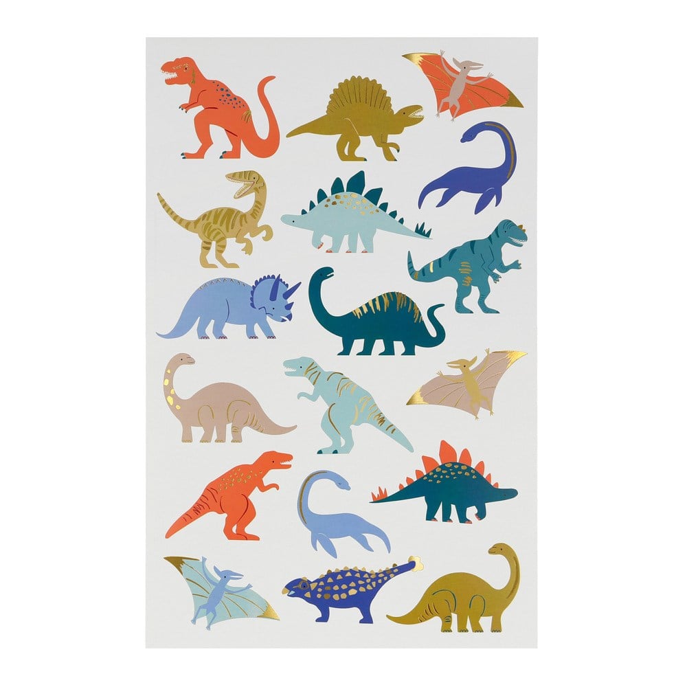 Meri Meri - Dinosaurs Tattoo Sheets - Dinozor Geçici Dövmeleri -2'li Geçici Dövmeler / Tattoos