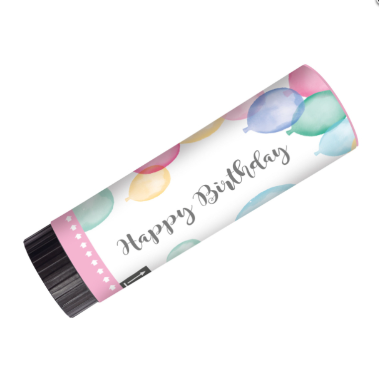 2 Parti Popper - Mutlu Yıllar Pastel Plastik / Kağıt 15 cm Gizden Gelenler