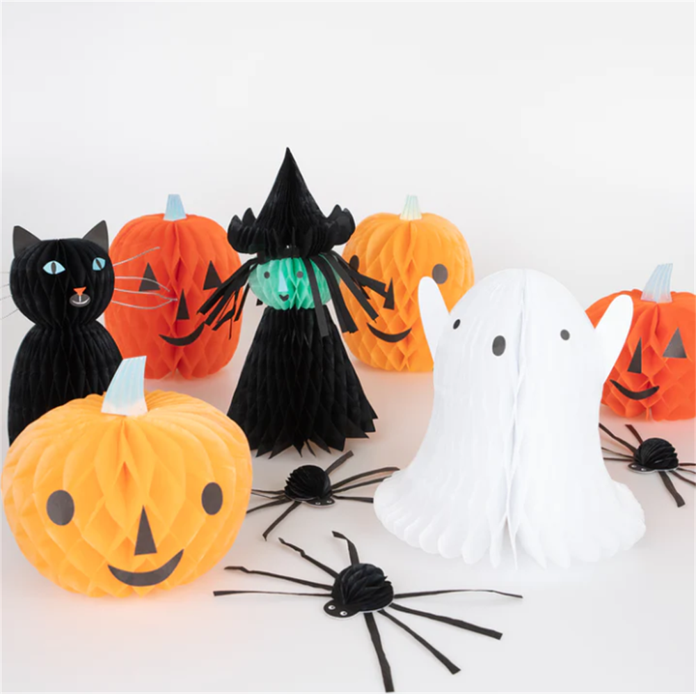 Meri Meri - Honeycomb Halloween Characters - Hallweeon Karakterleri (10'lu) Gizden Gelenler
