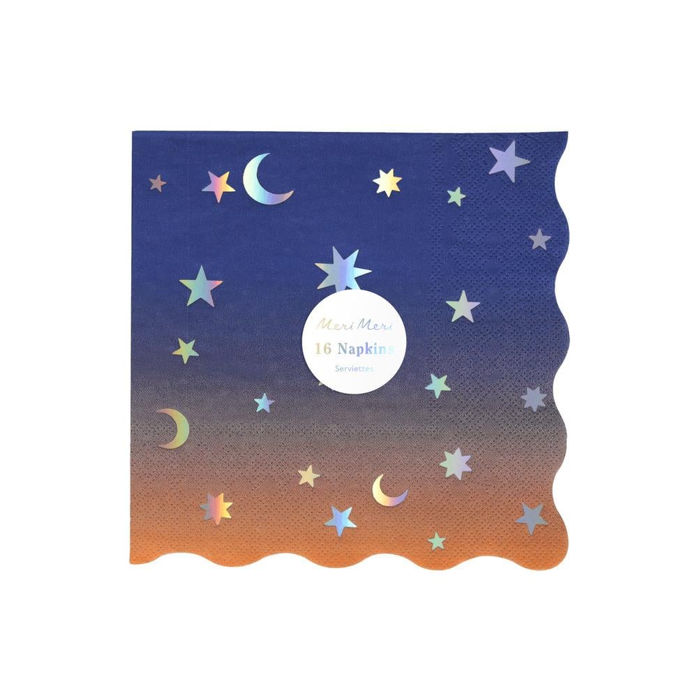 Meri Meri - Making Magic Star Large Napkins - Make Magic Yıldızlar Peçeteler (L) (16'lı) Gizden Gelenler