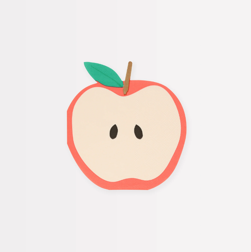Meri Meri - Apple Napkins - Elma Peçeteler (x16) Kategorisiz