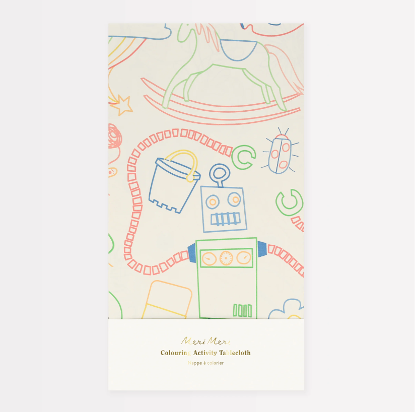 Meri Meri - Colour in Tablecloth - Boyama Etkinliği Kağıt Masa Örtüsü Kategorisiz