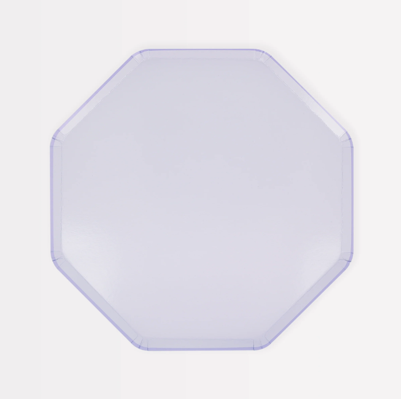 Meri Meri - Periwinkle Side Plates - Menekşe Rengi Tabaklar (M) (x8) Kategorisiz