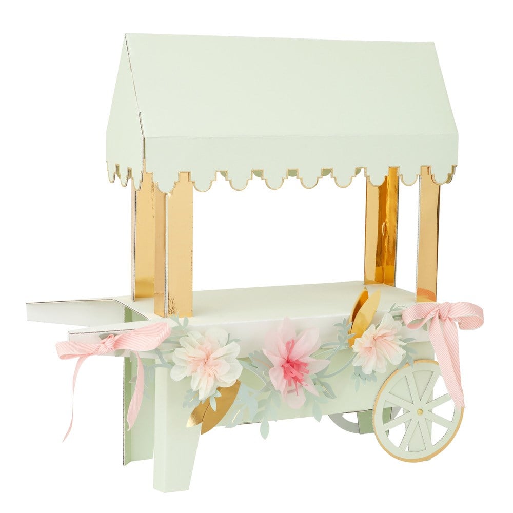 Meri Meri - Laduree Paris Macaron Cart Centerpiece - Ladurée Paris Makaron Arabası Masa Süsü Masa Süsü