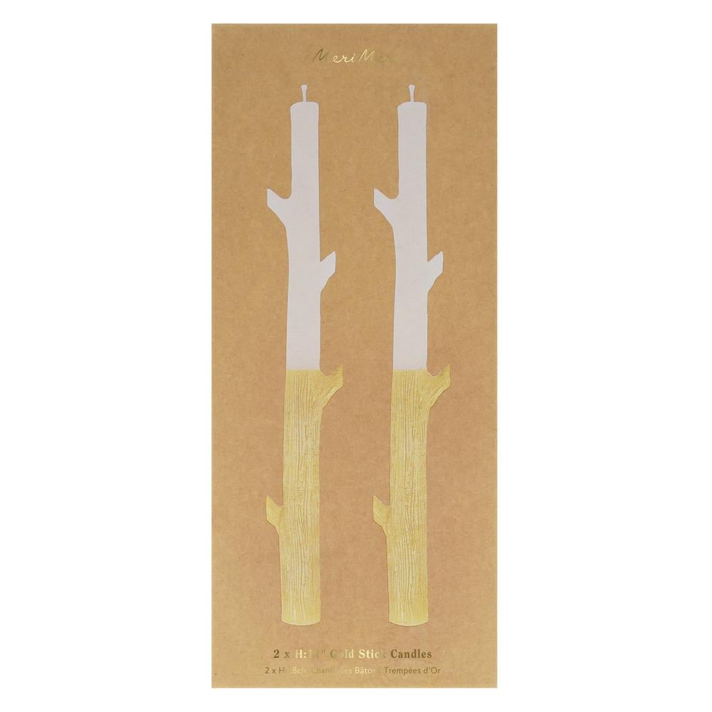Meri MeriMeri Meri - Altın Kaplamalı İnce Mumlar - 16 Adet279960