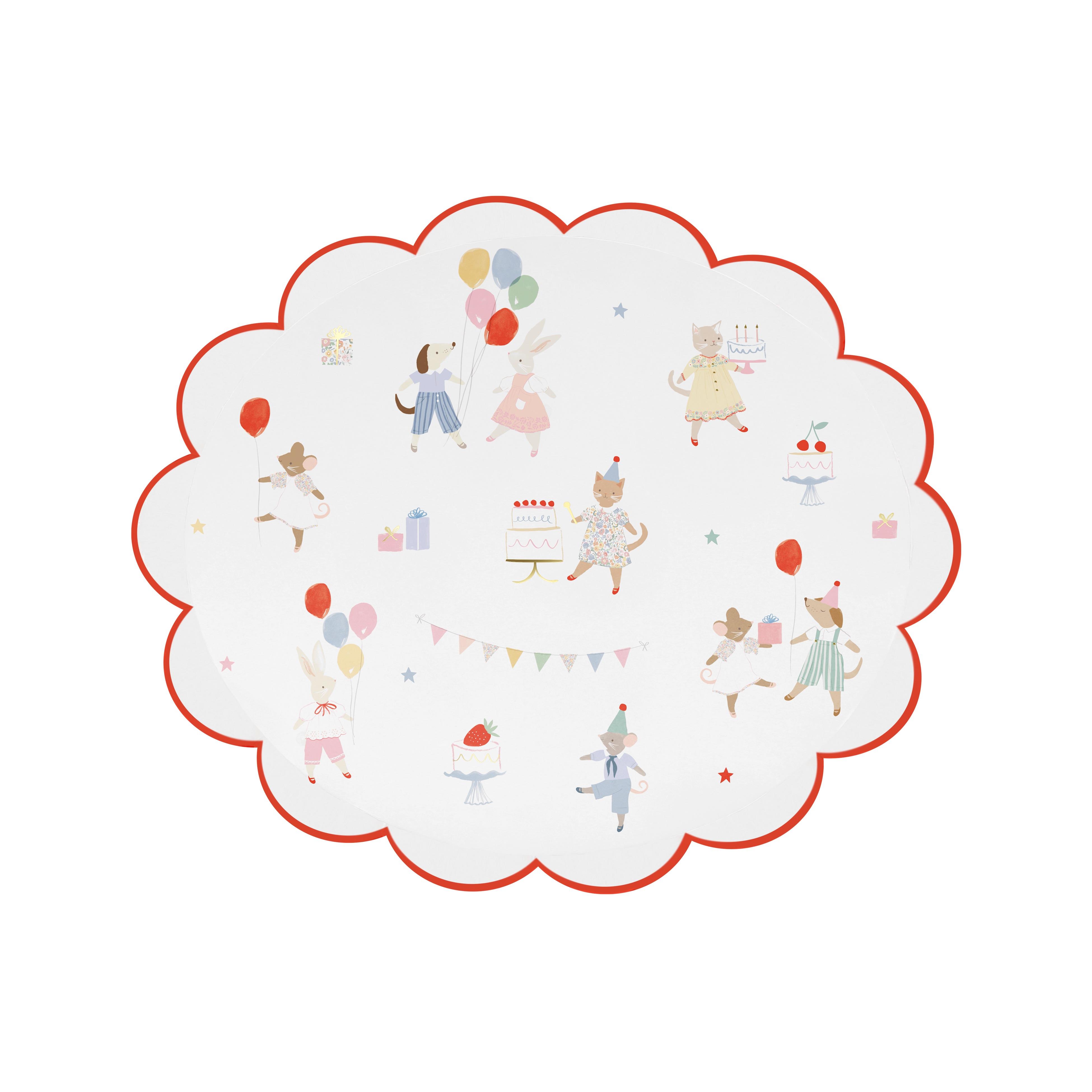 Meri MeriMeri Meri - Animal Friends Tabak- S - 8 Adet289059