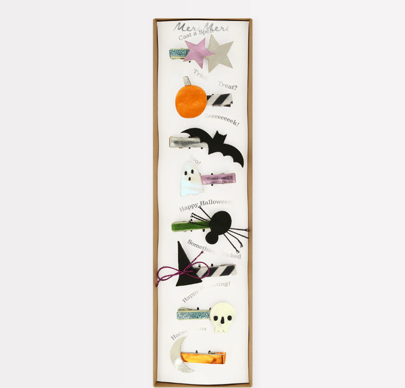 Meri MeriMeri Meri - Halloween Icons Hair Clips - Cadılar Bayramı Tokalar (8'li)278538