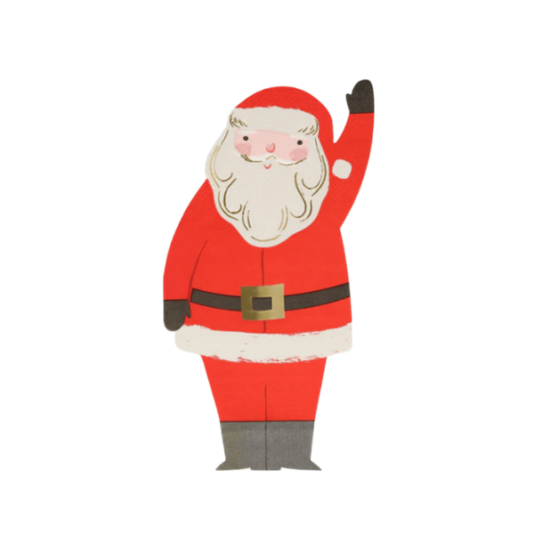 Meri MeriMeri Meri - Jolly Christmas Santa Napkins - Noel Baba Peçeteler (16'lı)270112