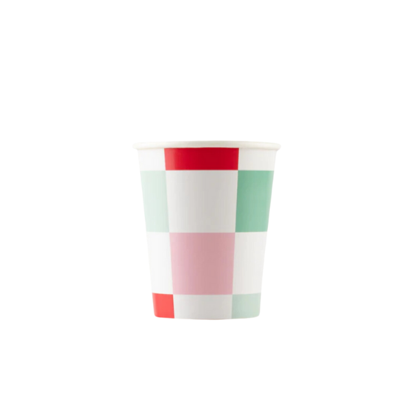 Meri MeriMeri Meri - Multi Check Cups - Kareli Bardaklar (8'li)224757