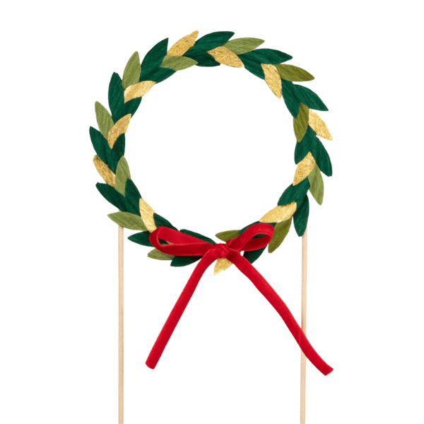 Meri MeriMeri Meri - Paper Wreath Cake Topper - Kağıt Çelenkli Pasta Süsü270184