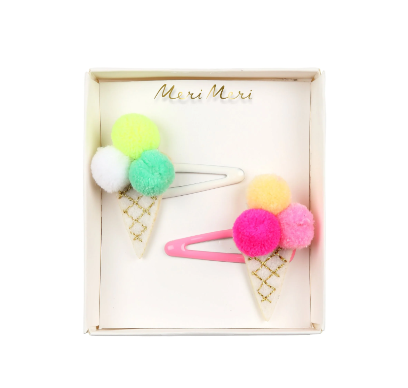 Meri MeriMeri Meri - Ponpon Dondurma Saç Tokaları - 2 Adet171829