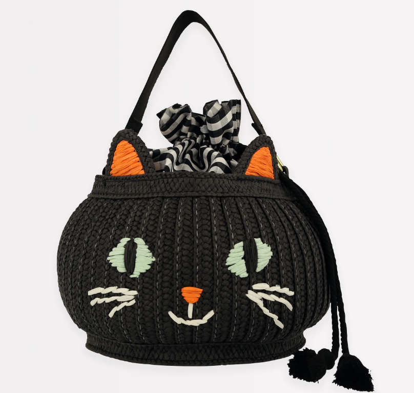 Meri MeriMeri Meri - Trick Or Treat Hasır Çanta - Kedi279303