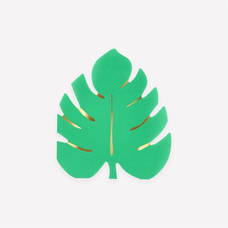 Meri MeriMeri Meri - Tropical Leaf Napkins - Tropikal Yaprak Peçeteler - 16 Adet300651