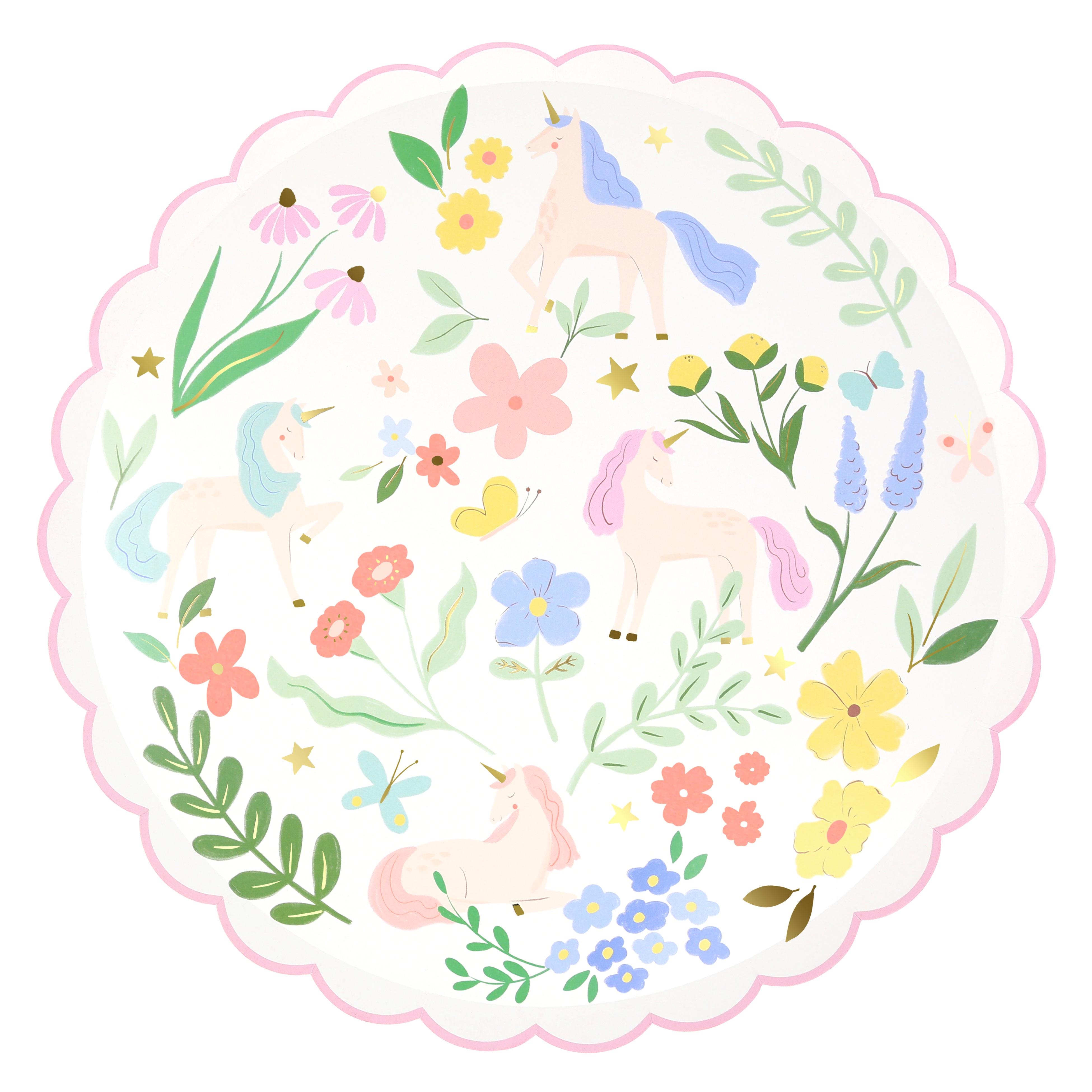 Meri MeriMeri Meri - Unicorn Tabak - L - 8 Adet286287