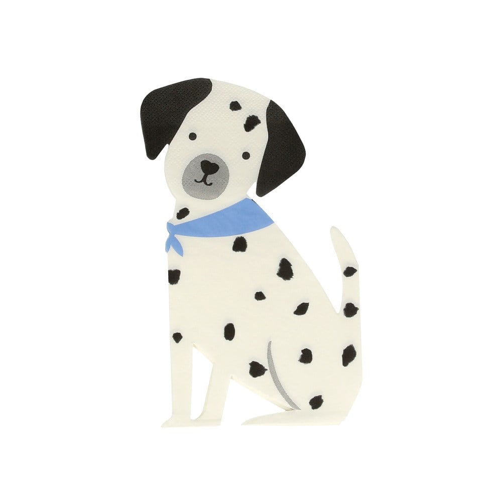 Meri Meri - Puppy Napkins - Yavur Köpek Peçeteler - 16'lı Peçeteler