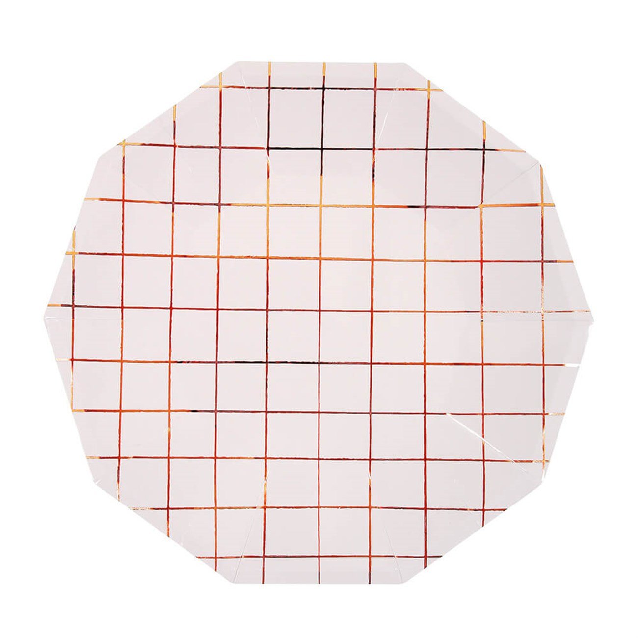 Meri Meri - Rose Çizgili Tabak