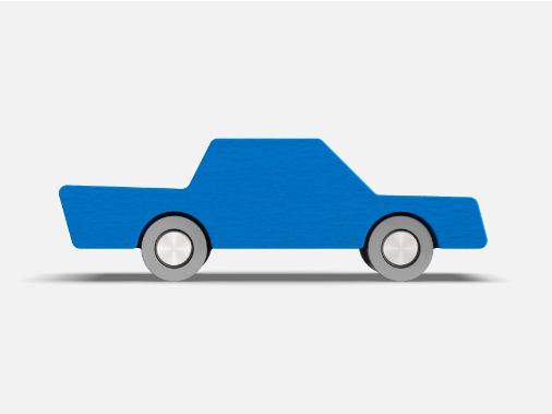 Waytoplay - Back & Forth Car - Blue - Araba - Mavi STEM - Eğitici Setler