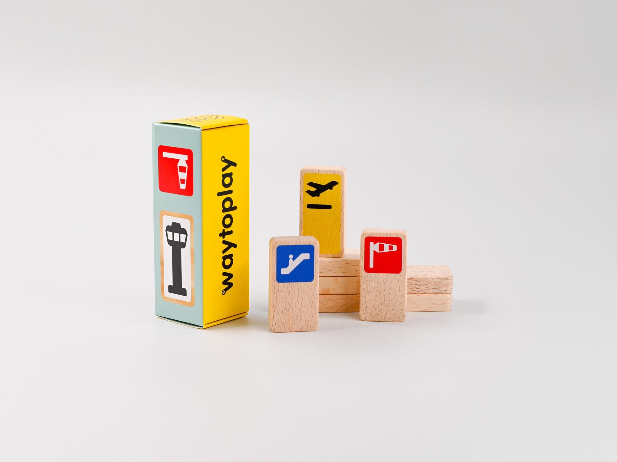 Waytplay - Roadblocks Set Airport Signs STEM - Eğitici Setler