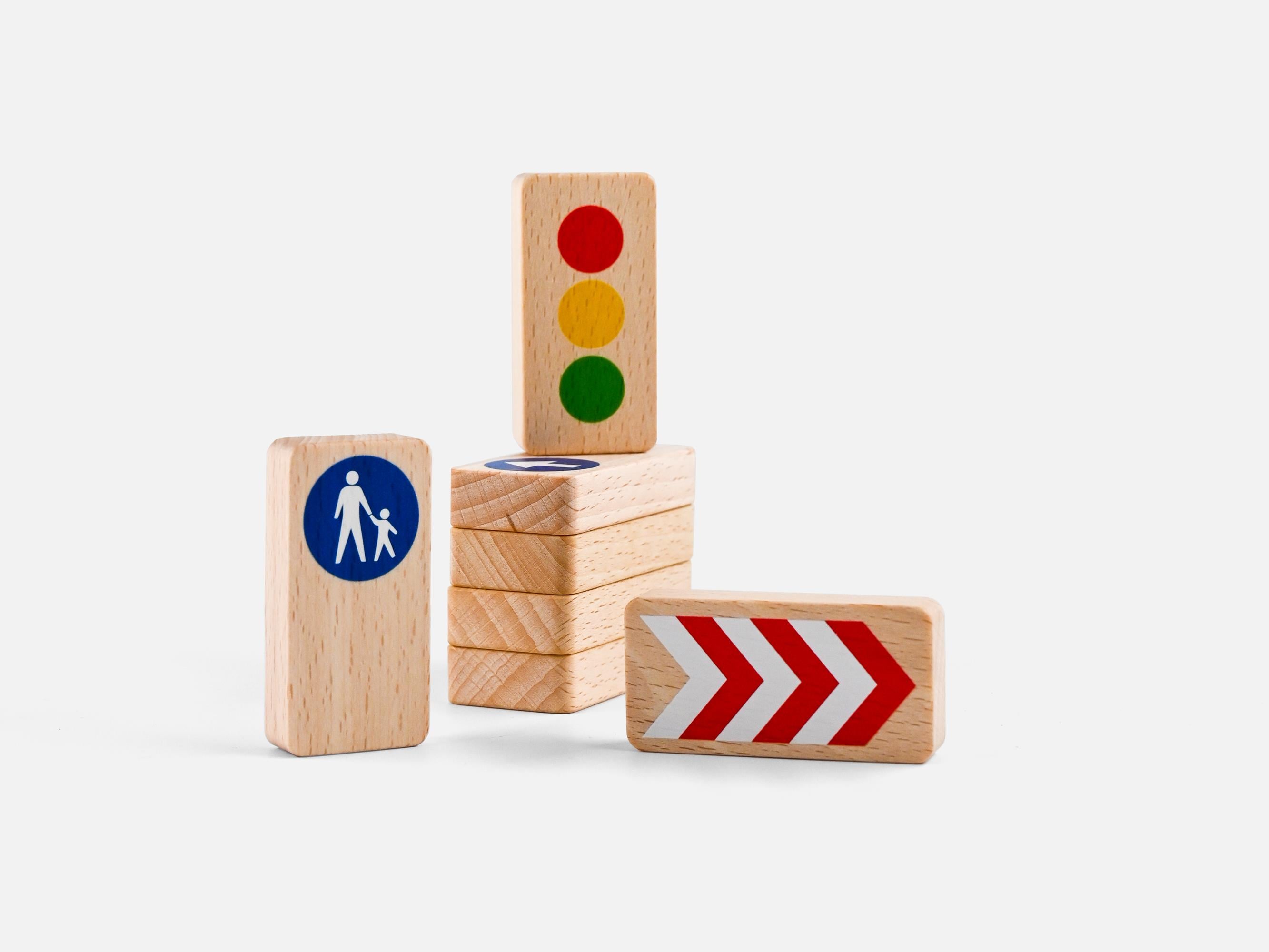 Waytplay - Roadblocks Set Traffic Signs STEM - Eğitici Setler