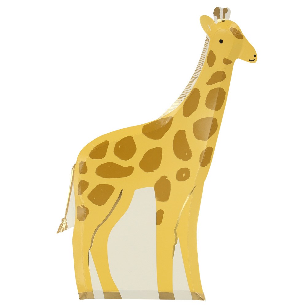 Meri Meri - Giraffe Plates - Zürafa Tabaklar - 8'li Tabaklar