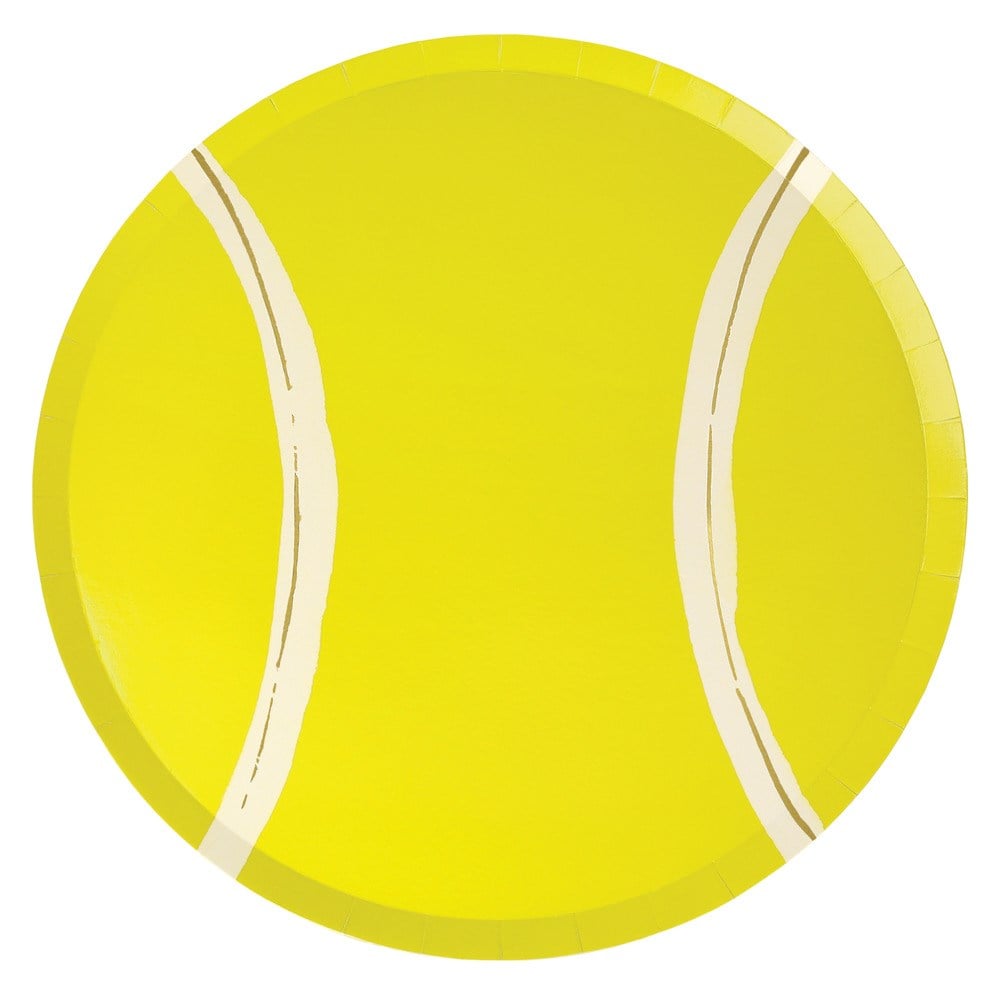 Meri Meri - Tennis Plates - Tenis Tabaklar - 8'li Tabaklar