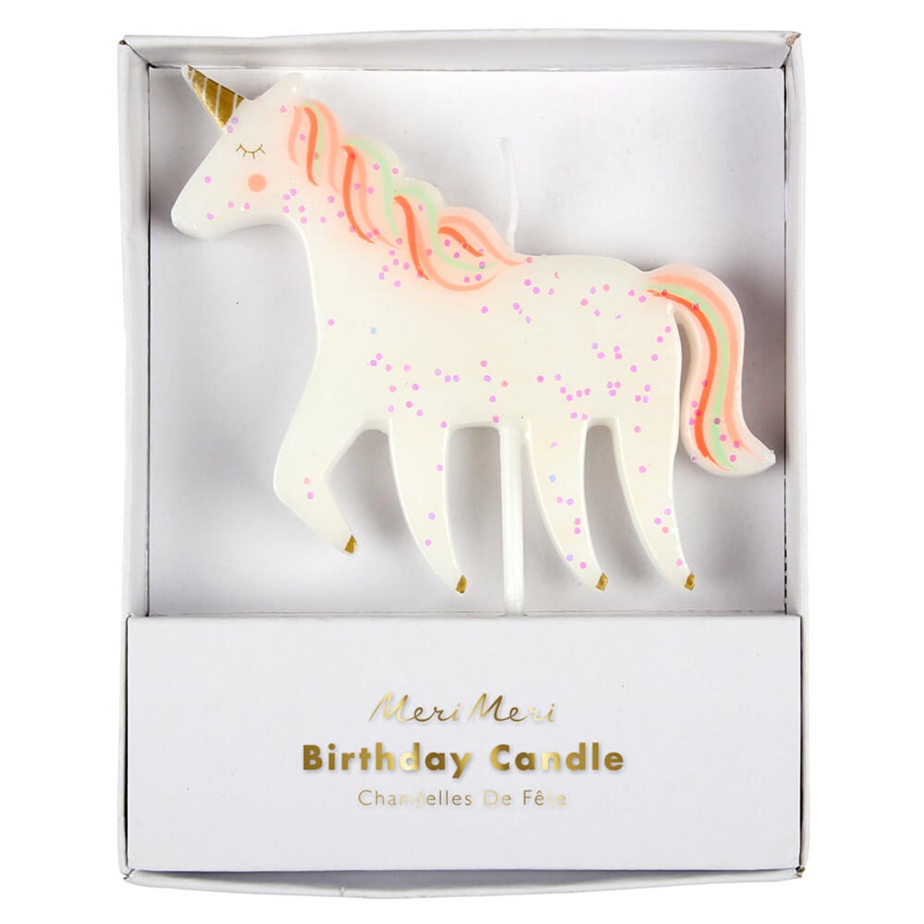 Meri Meri - Unicorn Glitter Candle - Unicorn Simli Mum