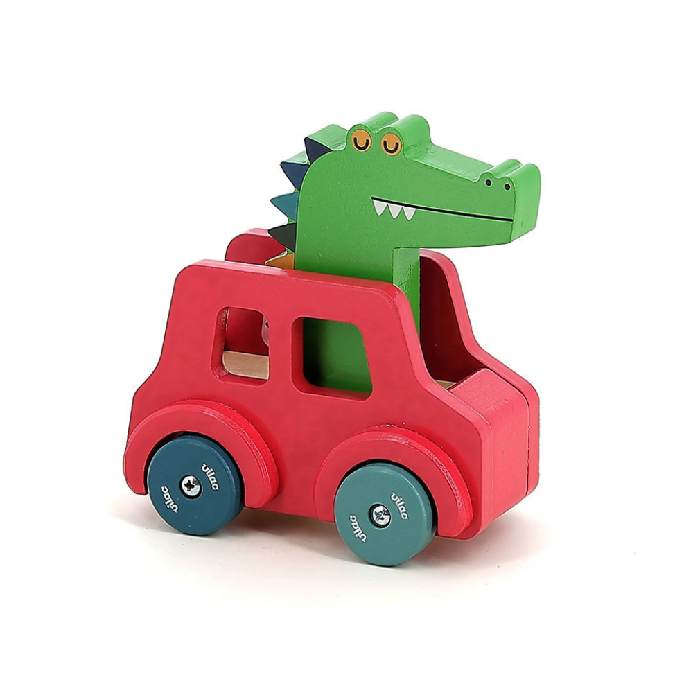 VilacVilac - Sesli Ahşap Araba - Timsah7426G