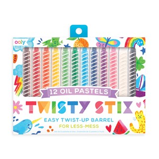 Ooly - Twisty Stix Yağlı Pastel Boya - 12'li BOYA KALEMLERİ
