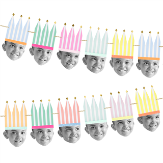 Meri MeriMeri Meri - DIY Photo Party Crown Garland - Kendin Yap Fotoğraf Partisi Tacı Asılan Süs303171