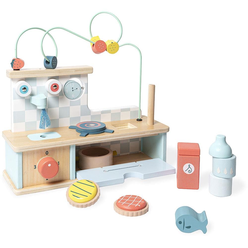 Vilac - Multi-activity Early-learning Kitchen - Aktiviteli Erken Öğrenme Mutfağı Ahşap Oyuncaklar
