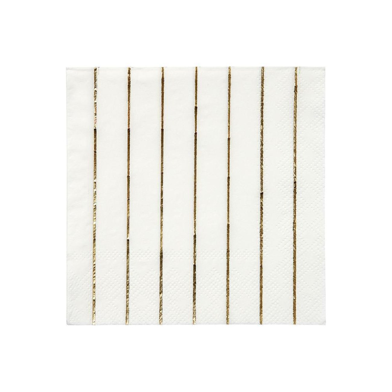 Meri Meri - Gold Stripe Napkins - Altın Çizgili Peçete - S